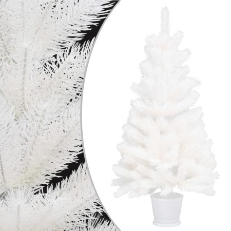 Árbol artificial de Navidad con hojas realistas blanco 90 cm de vidaXL, Arboles de navidad - Ref: Foro24-321020, Precio: 58,9...