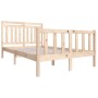 Estructura de cama de madera maciza 140x200 cm de vidaXL, Camas y somieres - Ref: Foro24-3100958, Precio: 118,45 €, Descuento: %