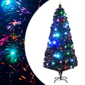 Árbol de Navidad artificial con soporte/LED 180 cm fibra óptica de vidaXL, Arboles de navidad - Ref: Foro24-284302, Precio: 9...