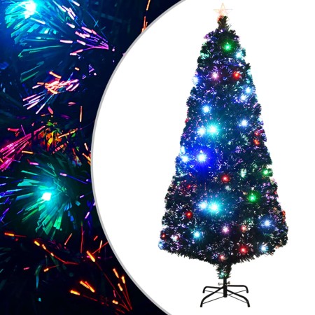 Artificial Christmas tree with stand/LED 180 cm fiber optic by vidaXL, Christmas trees - Ref: Foro24-284302, Price: 101,22 €,...