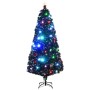 Artificial Christmas tree with stand/LED 180 cm fiber optic by vidaXL, Christmas trees - Ref: Foro24-284302, Price: 101,22 €,...