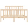 Solid wood bed frame 140x200 cm by vidaXL, Beds and slatted bases - Ref: Foro24-3106833, Price: 116,63 €, Discount: %