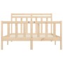 Estructura de cama de madera maciza de pino 140x200 cm de vidaXL, Camas y somieres - Ref: Foro24-3107028, Precio: 120,96 €, D...