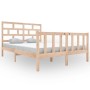 Estructura de cama de madera maciza de pino 140x200 cm de vidaXL, Camas y somieres - Ref: Foro24-3101348, Precio: 126,94 €, D...