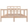 Estructura de cama de madera maciza de pino 140x200 cm de vidaXL, Camas y somieres - Ref: Foro24-3101348, Precio: 126,94 €, D...