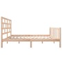 Estructura de cama de madera maciza de pino 140x200 cm de vidaXL, Camas y somieres - Ref: Foro24-3101348, Precio: 126,94 €, D...