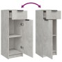 Bathroom furniture set, 2 pieces, gray plywood with concrete finish. by vidaXL, Bathroom furniture - Ref: Foro24-3115855, Pri...