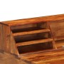 Escritorio de madera maciza de sheesham y acero 110x50x94 cm de vidaXL, Escritorios - Ref: Foro24-247964, Precio: 370,22 €, D...