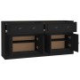 Aparadores 2 uds madera contrachapada negro de vidaXL, Aparadores - Ref: Foro24-3185264, Precio: 176,18 €, Descuento: %