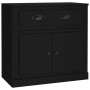 Aparadores 2 uds madera contrachapada negro de vidaXL, Aparadores - Ref: Foro24-3185264, Precio: 176,18 €, Descuento: %