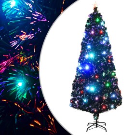 Artificial Christmas tree with stand/LED 210 cm fiber optic by vidaXL, Christmas trees - Ref: Foro24-284303, Price: 114,35 €,...