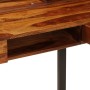 Escritorio de madera maciza de sheesham y acero 110x50x94 cm de vidaXL, Escritorios - Ref: Foro24-247964, Precio: 370,22 €, D...