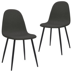 Dining chairs 2 pcs black synthetic leather 45x53.5x83 cm by vidaXL, dining chairs - Ref: Foro24-325636, Price: 128,71 €, Dis...