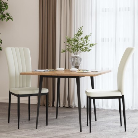 Dining chairs 2 units cream velvet by vidaXL, dining chairs - Ref: Foro24-326102, Price: 88,80 €, Discount: %