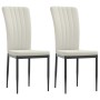 Dining chairs 2 units cream velvet by vidaXL, dining chairs - Ref: Foro24-326102, Price: 88,80 €, Discount: %