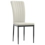 Dining chairs 2 units cream velvet by vidaXL, dining chairs - Ref: Foro24-326102, Price: 88,80 €, Discount: %