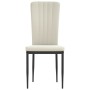 Dining chairs 2 units cream velvet by vidaXL, dining chairs - Ref: Foro24-326102, Price: 88,80 €, Discount: %