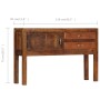 Sideboard aus massivem Mangoholz, 118 x 30 x 75 cm von vidaXL, Sideboards - Ref: Foro24-247965, Preis: 181,37 €, Rabatt: %