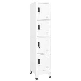 White steel locker 38x45x180 cm by vidaXL, Lockers and storage cabinets - Ref: Foro24-339784, Price: 226,99 €, Discount: %