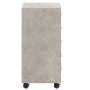 Concrete gray plywood chest of drawers with wheels by vidaXL, Lockers and storage cabinets - Ref: Foro24-342672, Price: 84,97...