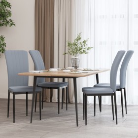 Dining chairs 4 units light gray velvet by vidaXL, dining chairs - Ref: Foro24-326104, Price: 143,99 €, Discount: %