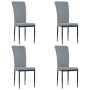 Dining chairs 4 units light gray velvet by vidaXL, dining chairs - Ref: Foro24-326104, Price: 143,28 €, Discount: %