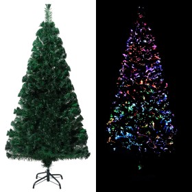 Artificial Christmas tree and green fiber optic support 120 cm by vidaXL, Christmas trees - Ref: Foro24-321026, Price: 51,67 ...