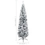 Grüner schlanker künstlicher Weihnachtsbaum mit Schnee PVC 240 cm von vidaXL, Weihnachtsbäume - Ref: Foro24-320956, Preis: 88...