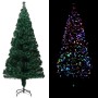 Árbol de Navidad artificial y soporte verde fibra óptica 180 cm de vidaXL, Arboles de navidad - Ref: Foro24-321028, Precio: 1...