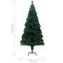 Artificial Christmas tree and green fiber optic support 180 cm by vidaXL, Christmas trees - Ref: Foro24-321028, Price: 89,47 ...