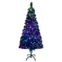 Árbol de Navidad artificial y soporte verde fibra óptica 210 cm de vidaXL, Arboles de navidad - Ref: Foro24-321029, Precio: 1...