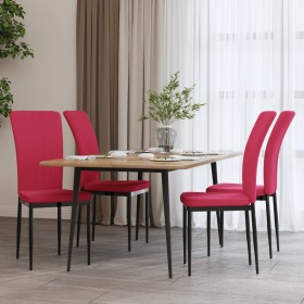 Sillas de comedor 4 unidades terciopelo rojo tinto de vidaXL, Sillas de comedor - Ref: Foro24-326109, Precio: 157,99 €, Descu...