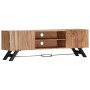 Solid acacia wood TV cabinet 140x30x45 cm by vidaXL, TV Furniture - Ref: Foro24-247971, Price: 242,47 €, Discount: %