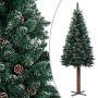 Slim Christmas tree made of authentic wood and PVC pine cones, 150 cm. by vidaXL, Christmas trees - Ref: Foro24-320960, Price...