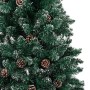 Schlanker Weihnachtsbaum aus echtem Holz und PVC-Tannenzapfen 150 cm von vidaXL, Weihnachtsbäume - Ref: Foro24-320960, Preis:...