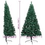 Medio árbol de Navidad artificial con soporte PVC verde 180 cm de vidaXL, Arboles de navidad - Ref: Foro24-321032, Precio: 37...