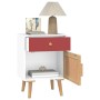 White plywood nightstand 40x30x55 cm by vidaXL, Nightstands - Ref: Foro24-352142, Price: 62,91 €, Discount: %