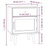 White plywood nightstand 40x30x55 cm by vidaXL, Nightstands - Ref: Foro24-352142, Price: 62,91 €, Discount: %