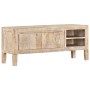 Solid mango wood TV cabinet 110x35x46 cm by vidaXL, TV Furniture - Ref: Foro24-247973, Price: 238,64 €, Discount: %