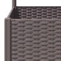 Planter with brown PP trellis 40x40x136 cm by vidaXL, Pots and planters - Ref: Foro24-318259, Price: 44,58 €, Discount: %