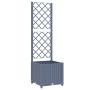 Dark gray PP planter with trellis 40x40x136 cm by vidaXL, Pots and planters - Ref: Foro24-318249, Price: 43,97 €, Discount: %