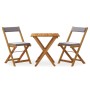 3-piece terrace folding table and chairs and acacia wood cushions by vidaXL, Garden sets - Ref: Foro24-319705, Price: 142,90 ...