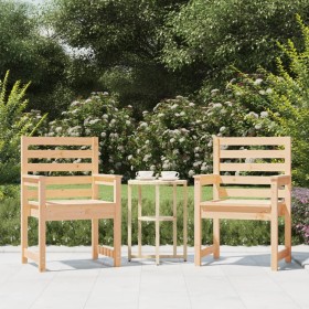 Sillas de jardín 2 uds madera maciza pino 60x48x91 cm de vidaXL, Sillas de jardín - Ref: Foro24-824053, Precio: 70,99 €, Desc...