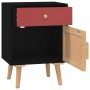 Mesitas de noche 2 uds madera contrachapada negro 40x30x55 cm de vidaXL, Mesitas de noche - Ref: Foro24-352145, Precio: 108,7...