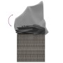 Sofá tumbona de jardín con toldo cojines ratán sintético gris de vidaXL, Tumbonas - Ref: Foro24-319568, Precio: 255,31 €, Des...