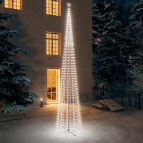 Árbol de Navidad cónico 752 LEDs blanco frío 160x500 cm de vidaXL, Arboles de navidad - Ref: Foro24-328723, Precio: 169,56 €,...