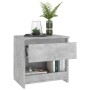 Mesita de noche madera ingeniería gris hormigón 40x30x39 cm de vidaXL, Mesitas de noche - Ref: Foro24-803451, Precio: 34,71 €...