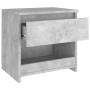 Mesita de noche madera ingeniería gris hormigón 40x30x39 cm de vidaXL, Mesitas de noche - Ref: Foro24-803451, Precio: 34,71 €...