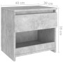 Mesita de noche madera ingeniería gris hormigón 40x30x39 cm de vidaXL, Mesitas de noche - Ref: Foro24-803451, Precio: 34,71 €...