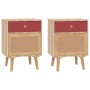 Bedside tables 2 pcs plywood 40x30x55 cm by vidaXL, Nightstands - Ref: Foro24-352147, Price: 116,67 €, Discount: %